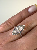 3.00 Carat Marquise Cut Solitaire Diamond Engagement Ring