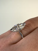 3.00 Carat Marquise Cut Solitaire Diamond Engagement Ring