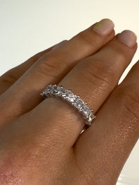 Princess Cut Diamond 1/2 Eternity Band