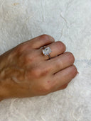 3.01 Carat Radiant Solitaire Diamond Engagement Ring