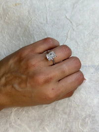 Radiant Solitaire Diamond Engagement Ring