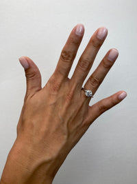 Round Brilliant Six Prong Solitaire Diamond Engagement Ring