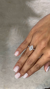 Marquise Halo Diamond Engagement Ring