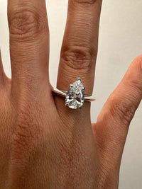 Pear Shape Solitaire Engagement Ring