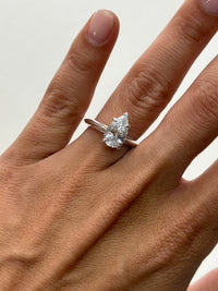 Pear Shape Solitaire Engagement Ring