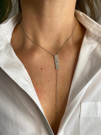 Dropping Baguettes Necklace