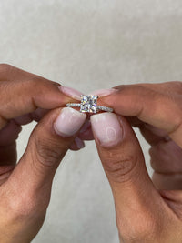 Princess Pavé Diamond Engagement Ring