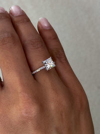 Princess Pavé Diamond Engagement Ring