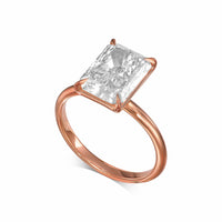 Radiant Solitaire Diamond Engagement Ring