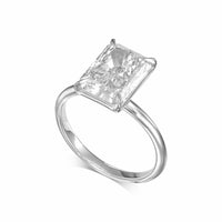 Radiant Solitaire Diamond Engagement Ring