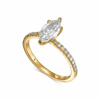 1.30 Carat Marquise Cut Diamond Engagement Ring