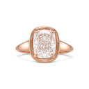 Elongated Cushion Bezel Diamond Engagement Ring