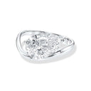 Tilted Pear-Shape Diamond Engagement Ring