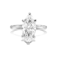 Marquise Solitaire Diamond Engagement Ring