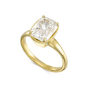3.00 Carat Elongated Cushion Solitaire Diamond Engagement Ring