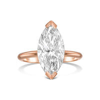Marquise Solitaire Diamond Engagement Ring