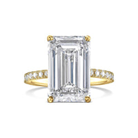 Emerald Pavé With Hidden Halo Diamond Engagement Ring