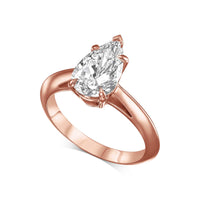 Pear Shape Solitaire Engagement Ring