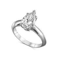 Pear Shape Solitaire Engagement Ring