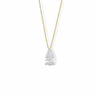 1.54 Carat Pear-Shaped Diamond Pendant in 14K Yellow Gold