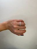 2.10 Carat Radiant Cut Diamond Half-Eternity Band In 14k Rose Gold