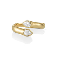 Pear Shape Toi et Moi Diamond Ring