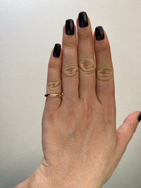 0.20 Carat Minimalist Baguette Diamond Ring in 14K Yellow Gold