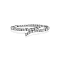 Spiral Diamond Tennis Bracelet