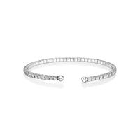 2.50 Carat Flexible Diamond Cuff Bracelet