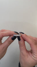 2.00 Carat Princess Diamond Half-Eternity Band In 14k White Gold