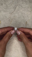 2.00 Carat Elongated Cushion Solitaire Diamond Engagement Ring