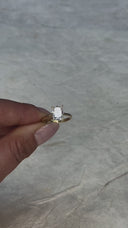 2.00 Carat Elongated Cushion Solitaire Diamond Engagement Ring In 14K Yellow Gold