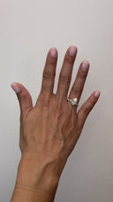 2.80 Carat Pear-Shape With Marquise Side Stones Diamond Engagement Ring