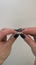 2.10 Carat Emerald Diamond Half-Eternity Band in 14K Yellow Gold
