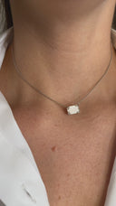 4.00 Carat Emerald-Cut Diamond Pendant