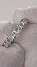 2.00 Carat Princess Diamond Half-Eternity Band In 14k White Gold