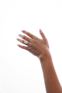 Emerald Pavé With Hidden Halo Diamond Engagement Ring