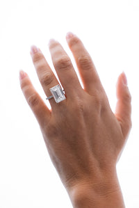 Emerald Pavé With Hidden Halo Diamond Engagement Ring